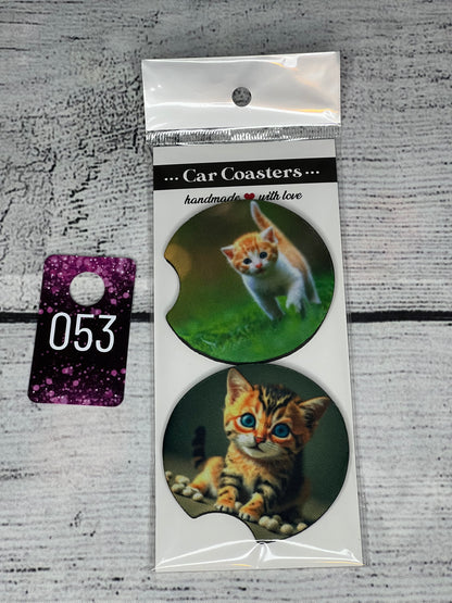 Car Coasters-Animals