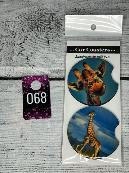 Car Coasters-Animals