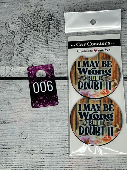 Car Coasters-Sayings