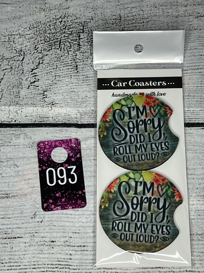 Car Coasters-Sayings