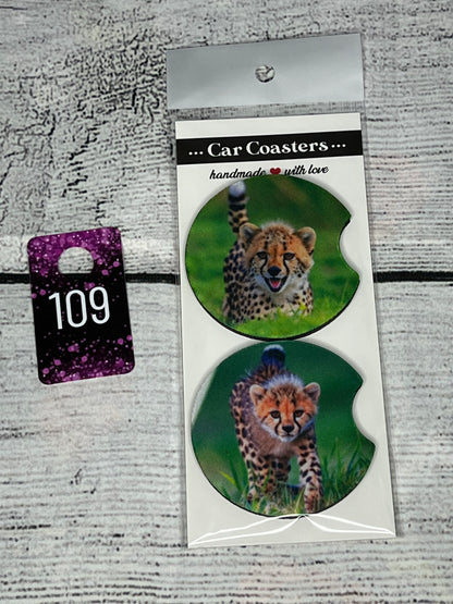 Car Coasters-Animals