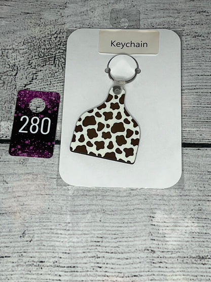 Cow Keychain